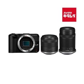 キヤノン EOS R50 V ダブルズームキット ブラック Canon ミラーレス一眼カメラ Wi-Fi搭載 入門 初心者 《納期約１−２週間》