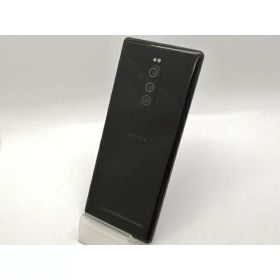 【中古】SONY SoftBank 【SIMロック解除済み】 Xperia 1 802SO ブラック【大須2】保証期間1ヶ月【ランクC】