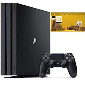 【中古】PlayStation 4 Pro ジェット・ブラック 1TB (CUH-7200BB01) （特典） オリジナルカスタムテーマ (配信)