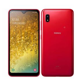 サムスン(SAMSUNG)のSCV46 Galaxy A20 レッド SIMフリー 本体 au スマホ ギャラクシー 【送料無料】 scv46re7mtm(スマートフォン本体)