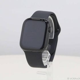 〔中古〕Apple(アップル) Apple Watch Series 10 GPS 42mm ジェットブラックアルミニウムケース ブラックスポーツバンド〔344-ud〕