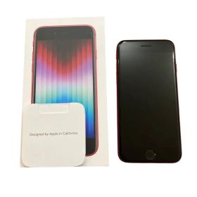 iPhoneSE3 128GB バッテリー100%SIMフリー レッド 赤