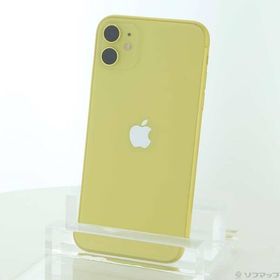 〔中古〕Apple(アップル) iPhone11 64GB イエロー MWLW2J／A SoftBank〔348-ud〕