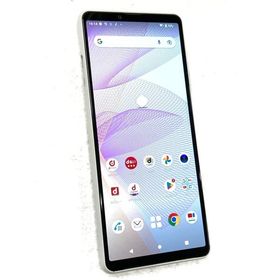 中古 SONY Xperia10 III 128GB ホワイト SO-52B docomo ※SIMトレイが欠品しています
