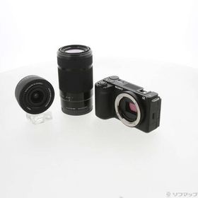 〔中古〕SONY(ソニー) VLOGCAM ZV-E10 II ダブルズームレンズキット ブラック ZV-E10M2X B〔352-ud〕