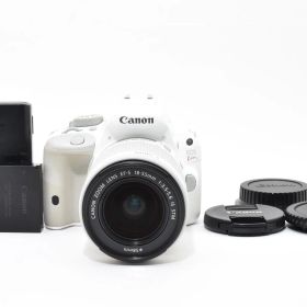 ★良品★キヤノン Canon EOS Kiss X7 ホワイト レンズキット EF-S 18-55mm 《ショット数:9,678回》★ LL296#6484