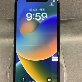 美品 国内版 SIMフリー iPhoneX 64GB スペースグレイ色