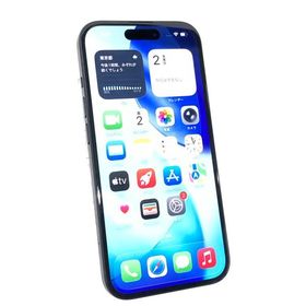 中古 Apple iPhone15 128GB ブラック MTMH3J／A SIMフリー