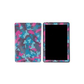 MightySkins Glossy Glitter Skin Compatible with Kindle Fire HD 10 (2023) - Cool Blue Pink Camo | Protective, Durable High-Gloss Glitter Fi_並行輸入
