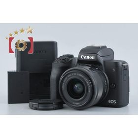 【中古】Canon キヤノン EOS Kiss M2 EF-M 15-45 IS STM レンズキット ブラック