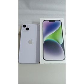 整備済！ iPhone 14 Plus A2885 256GB パープル 本体 SIMフリー 箱 26021105