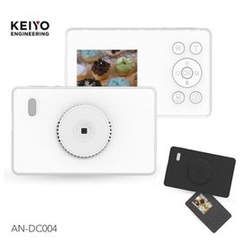 KEIYO デジタルカメラ 超スリム！ポケットサイズデジタルカメラ AN-DC004 (WH / BK) 2色モデル ホワイト ブラック コンパクト 4倍ズーム 日本メーカー