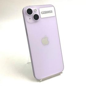 【全額返金保証】【最速発送】 iPhone 14 Plus 128GB Purple au SIMフリー 白ロム 動作確認済 100%