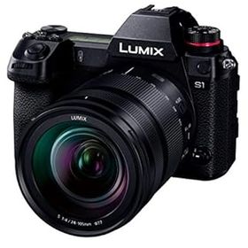 【中古】パナソニックPanasonic フルサイズ ミラーレス一眼カメラ ルミックス S1M 標準ズームレンズキット 2420万画素 ブラック DC-S1M-K