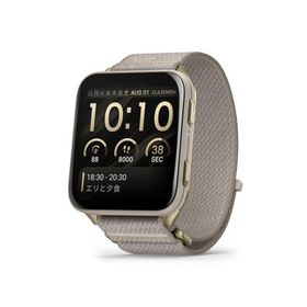 日本正規品 GARMIN ガーミン スマートウォッチ べニューX１ GPS Venu X1 French Gray 大画面ディスプレイ 薄型 軽量 ゴルフ機能 睡眠モニタリング 010-02980-32