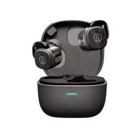 オーディオテクニカ ATH-SQ1TW2 GY ワイヤレスイヤホン Bluetooth マキアート模様 最大20時間再生 マルチポイント対応 小型軽量 アプリ対応 ヒアスルー 低遅延モード 急速充電 Qiワイヤレス充電対応 置き忘れアラート 防水 IPX5 チャコールグレー