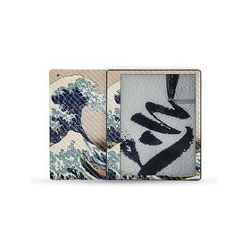 MightySkins Carbon Fiber Skin Compatible with Kindle Scribe (2022) Full Wrap - Great Wave of Kanagawa | Textured Carbon Fiber Finish | Eas_並行輸入