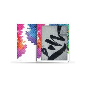 MightySkins Carbon Fiber Skin Compatible with Kindle Scribe (2022) Full Wrap - Aqua Paint | Protective Textured Carbon Fiber Finish | Easy_並行輸入