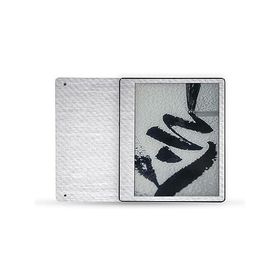 MightySkins Carbon Fiber Skin Compatible with Kindle Scribe (2022) Full Wrap - Brushed Aluminium | Textured Carbon Fiber Finish | Easy to _並行輸入