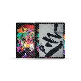 MightySkins Carbon Fiber Skin Compatible with Kindle Scribe (2022) Full Wrap - Rainbow Wolf | Protective Textured Carbon Fiber Finish | Ea_並行輸入