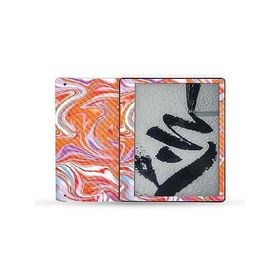 MightySkins Carbon Fiber Skin Compatible with Kindle Scribe (2022) Full Wrap - Orange Swirl | Protective Textured Carbon Fiber Finish | Ea_並行輸入