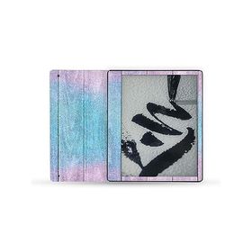 MightySkins Glossy Glitter Skin Compatible with Kindle Scribe (2022) Full Wrap - Wood Pastel | Protective High-Gloss Glitter Finish | Easy_並行輸入