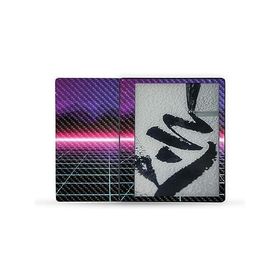 MightySkins Carbon Fiber Skin Compatible with Kindle Scribe (2022) Full Wrap - Synthwave | Protective Textured Carbon Fiber Finish | Easy _並行輸入