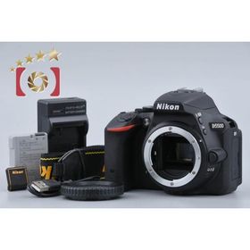 【中古】Nikon ニコン D5500 ブラック デジタル一眼レフカメラ シャッター回数僅少