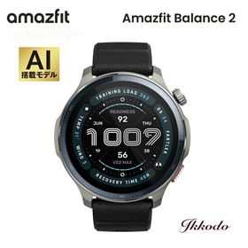アマズフィット Amazfit バランス2 Balance 2 スマートウォッチ 音声操作 ゴルフ機能 オフラインマップ 心拍 睡眠 健康・運動管理 SP170076-C01