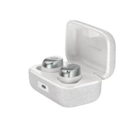 【中古】（新古品） ゼンハイザー Sennheiser ワイヤレスイヤホン MOMENTUM True Wireless 4 ホワイトシルバー 高性能ドライバー 30時間再生 ハイブリッドアダプティブノイズキャンセリング 外音取り込み機能 bluetooth 5.4
