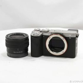 〔中古〕SONY(ソニー) α7C II ズームレンズキット シルバー ILCE-7CM2L S〔262-ud〕