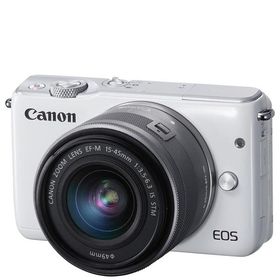 キヤノン Canon EOS M10 レンズキット ホワイト ミラーレス 一眼レフ 中古