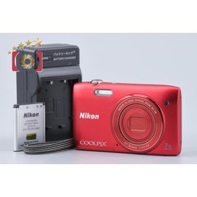 【中古】Nikon ニコン COOLPIX S3500 ラズベリーレッド コンパクトデジタルカメラ