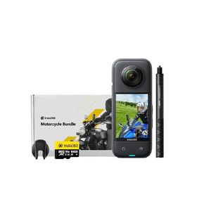 【平行輸入品】Insta360 X3-バイク撮影セット アップデート版｜360度防水 1/2インチ4800万画素センサー搭載 アクションカメラ、