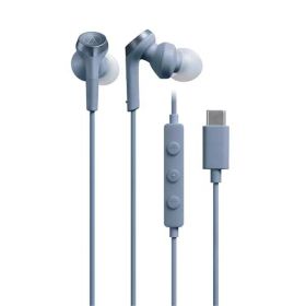 オーディオテクニカ Type-c イヤホン 有線 タイプ C ブルー 有線 イヤホン Typec おしゃれ マイク付 イヤホン 高音質 日本メーカー製 iPhone Android対応 ATH-CKS330CBL 【送料無料】