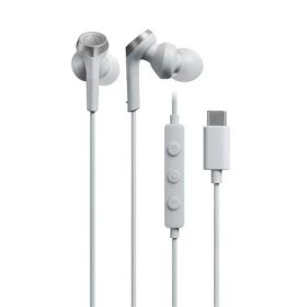 オーディオテクニカ Type-c イヤホン 有線 タイプ C ホワイト 有線 イヤホン Typec おしゃれ マイク付 イヤホン 高音質 日本メーカー製 iPhone Android対応 ATH-CKS330CWH 【送料無料】