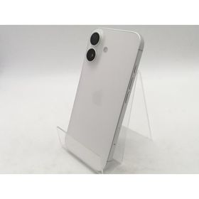 【中古】Apple docomo 【SIMフリー】 iPhone 16 128GB ホワイト MYDR3J/A【熊本】保証期間１ヶ月【ランクB】