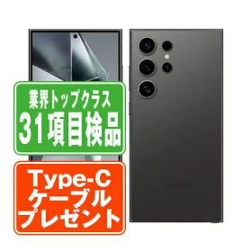 【中古】 SCG26 Galaxy S24 Ultra 256GB チタニウム ブラック SIMフリー 本体 au スマホ ギャラクシー 【あす楽】 【保証あり】 【送料無料】 scg262bk7mtm