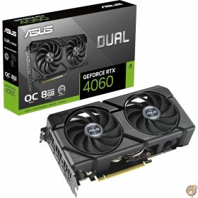 【5日最大1500円クーポン】ASUS Dual GeForce RTX 4060 EVO OC Edition 8GB GDDR6 (PCIe 4.0、8GB GDDR6、DLSS 3、HDMI 2.1a、DisplayPort 1.4a、Axial-Techファンデザイン、0dBテクノロジー、デュアルBIOS、Auto-Extreme Technology)。, 90YV0JC7-M0NA00
