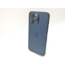 【中古】Apple au 【SIMフリー】 iPhone 15 Pro Max 256GB ブルーチタニウム MU6T3J/A【静岡】保証期間１ヶ月【ランクC】