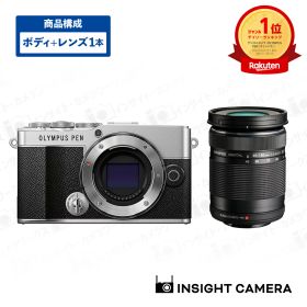 オリンパス PEN E-P7 ボディ シルバー + 望遠ズームレンズセット M.ZUIKO DIGITAL ED 40-150mm F4.0-5.6 R ブラック OLYMPUS（出荷後転送不可）