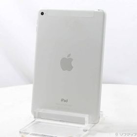 〔中古〕Apple(アップル) iPad mini 4 128GB シルバー MK772J／A SIMフリー〔348-ud〕