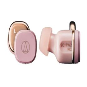 【長期保証付】オーディオテクニカ(audio-technica) ATH-SQ1TW2NC-PK ピンク 完全ワイヤレスノイズキャンセリングイヤホン