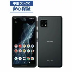 【中古】【可】AQUOS sense4 SH-41A ブラック SIMロック解除済 docomo【安心30日保証】 本体 白ロム CCコネクト