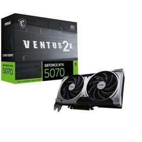 MSI GeForce RTX 5070 12G VENTUS 2X OC ブラック グラフィックボード