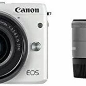 【中古】Canon ミラーレス一眼カメラ EOS M3 ダブルレンズキット(ホワイト) EF-M15-45mm F3.5-6.3 IS STM EF-M22mm F2 STM 付属 EOSM3WH-WLK2当店保証30日間 人気モデル 高画質 売れ筋