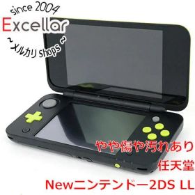 [bn:6] 任天堂 Newニンテンドー2DS LL ブラック×ライム 本体のみ