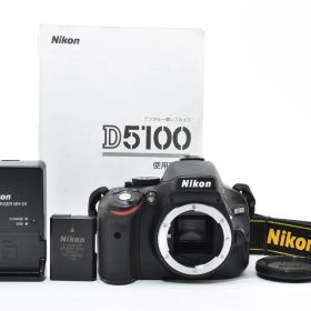【光学極上品】Nikon ニコン D5100 ボディ シャッター数約2840枚と少ない デジタル一眼カメラ #4072-8