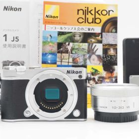 ニコン Nikon 1 J5 Mirrorless Camera Silver 10-30mm Lens 1520 Shots [良品] #Z5882A