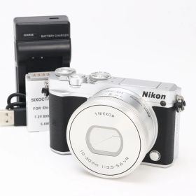 B (並品) Nikon ニコン 1 J5 1NIKKOR VR 10-30mm 標準パワーズームレンズキット シルバー シャッター回数874 初期不良返品対応 101-114
